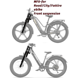 Gidravlicheskaya podveska Monorim MF0 s pnevmaticheskimi amortizatorami dlya shosseynykh, gornykh i vnedorozhnykh velosipedov.  