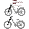 Suspensión delantera Monorim MF0 hidraúlica con amortiguadores de aire para bicicletas de carretera, montaña o todoterreno  - 4 