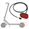 Lampka tylna na błotnik do hulajnogi Xiaomi Scooter 4 Ultra lub podobnej  - 1 Lampka tylna na błotnik do hulajnogi Xiaomi Scoote
