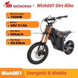 Monorim e-Moto Electric Wish007, 55 km/h, kinitíras 1500 W, bataría 21Ah, rythmizómeni ydravlikí anártisi Monorim - 6 Monorim e-