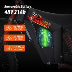 Monorim e-Moto Electric Wish007, 55 km/h, motore da 1500 W, batteria da 21 Ah, sospensioni idrauliche regolabili Monorim - 7 Mon