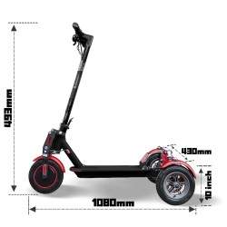 Monorim T0S Ultra x3Wheel motor 350w batteri 7800mah hastighet 30km/s Monorim - 3 Monorim T0S Ultra x3Wheel motor 350w batteri 7