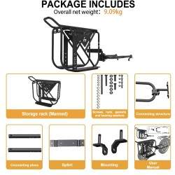 Monorim GL8 - rimorchio per portapacchi, cestino per biciclette o biciclette elettriche. Monorim - 10 Monorim GL8 - rimorchio pe
