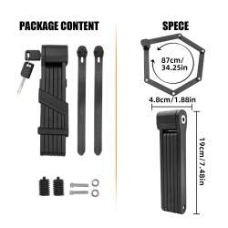 Hængelås med anti-tyveri foldemekanisme lavet af højkvalitets materiale KROXNE - 2  