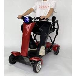 Firehjuls sammenleggbar elektrisk sparkesykkel med stol for eldre Segway - Ninebot - 1  