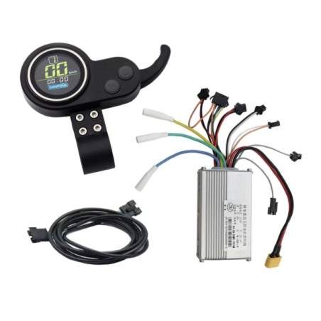 Vezérlőkészlet kijelzővel és kioldóval 48v / 52v 25A (JP) elektromos rollerhez KROXNE - 3  