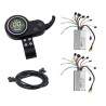 Kit med två kontroller med skärm och trigger för dubbelmotorinstallation 60v 35A (JP) KROXNE - 3  