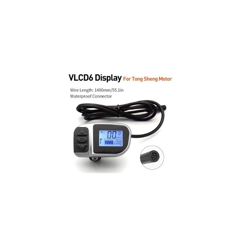 VLCD6 LCD-skärm med 6-stifts hankontakt för TongSheng DZ2 elcykel Tongsheng - 3  