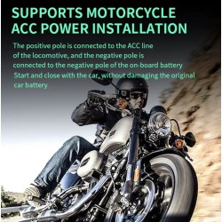 Waterproof blind spot detection system (130º angle) for scooter, bicycle or motorcycle KROXNE - 6  