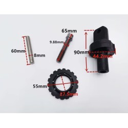 Lankstymo sistema Kugoo G1 Zero 10x sulankstomo laikiklio surinkimo vyrių remonto komplekto varžtui Zero - 3  