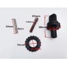 Foldesystem for Kugoo G1 Zero 10x sammenleggbar brakett montering hengsel reparasjonssett bolt Zero - 3  