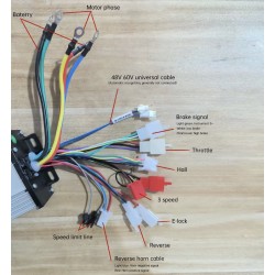 Kit motore brushless (regolatore, motore, acceleratore) per quad, scooter, bicicletta o moto fai da te 48-72v 3000w KROXNE - 23 