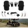 Kit de conversie DIY (2 motoare, controler și accelerație) - Anvelope pneumatice - Go Kart, scaun cu rotile KROXNE - 7  