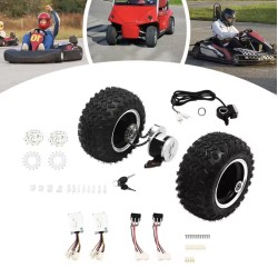 Kit metatropís DIY (2 kinitíres, elenktís kai nkázi) - Air Tires - Go Kart, Anapirikí karékla KROXNE - 8  