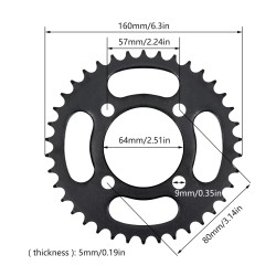 Sähköinen kolmipyöräsarja (harjaton sähkömoottori, ohjain, kaasu) 48v 500w 750w KROXNE - 12  