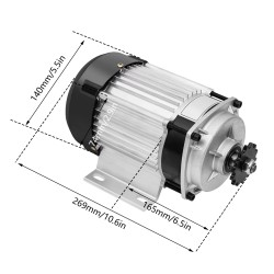Elektrische driewielerset (borstelloze elektromotor, controller, gashendel) 48v 500w 750w KROXNE - 21  