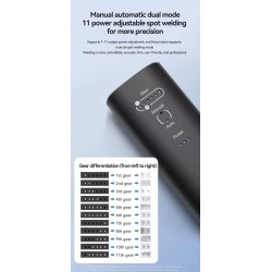 Handheld puntlasapparaat H1 met 11 en H2 met 90 instelbare standen voor lithium-batterijen KROXNE - 7  